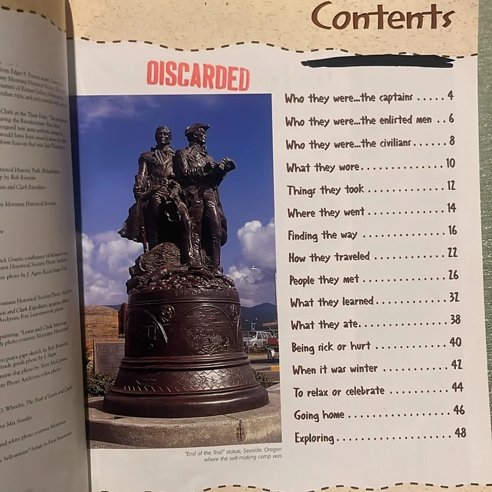 Going Along with Lewis and Clark by Barbara Fifer EUC